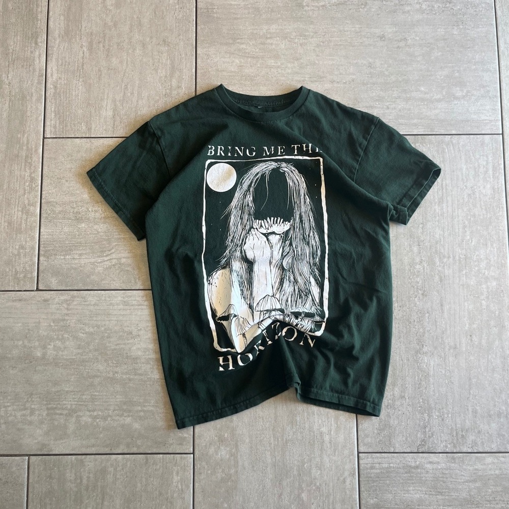 Bring Me The Horizon Green Graphic Band T-Shirt 18.5x26 SH0474